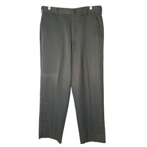 Dockers‎ Golf Mens Dark Green Soft Flat Front Straight Leg Pants Pockets 33x30